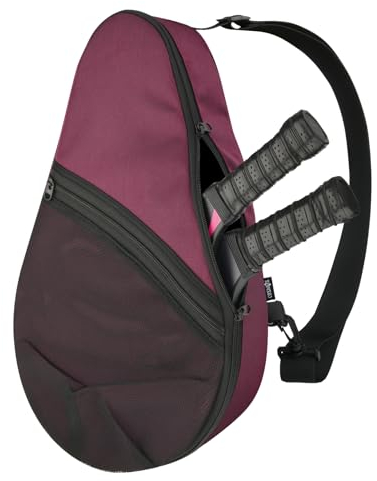 Cosmos Padelschlägertasche Pickleball Paddelschlinge Rucksack Padelschläger Aufbewahrungstasche Padel (Paddel Tennis) Ausrüstung Tragetasche mit Netztasche für 2 Paddel Ball Wasserflasche & Zubehör