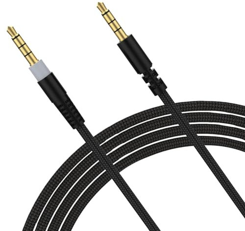 MICMXMO Cavo audio di ricambio compatibile con Kingston HyperX Cloud Alpha Mix Flight Gaming Cuffie Cavo audio di ricambio per Logitech G933 G633 G533 G433 Cuffie Mute Funzione Telecomando Cable, 1,5