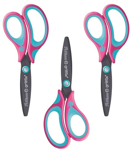 Pelikan griffix Schulschere Rechtshändermodell (3, Lovelypink)