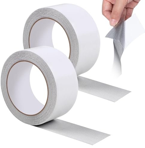 Window Screen Repair Kit Fly Insect Screen Repair Tape 2PCS Mosquito Net Repair Tape Fiberglass Strong Adhesive Screen Patch for Insect Screen Mesh Door