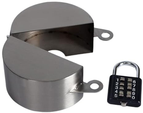 Wpsagek Outside Tap Lock, Outdoor Water Faucet Locks, Stainless Steel Faucet Protection, Outdoor Tap with Combination Lock