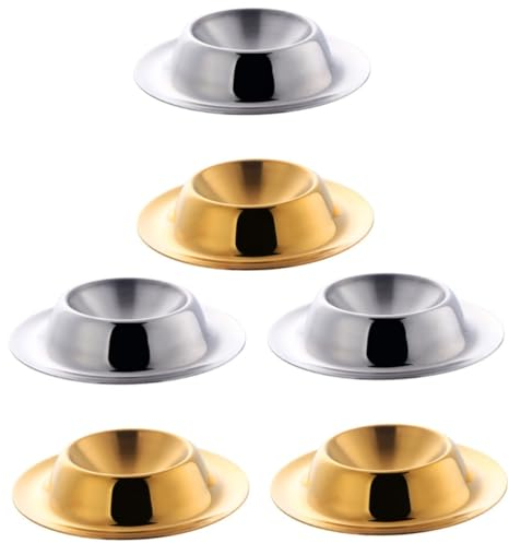 Cabilock 6 Piezas De De Acero Inoxidable Soporte Para Hueveras Para El Hogar Taza De Desayuno Para Soporte Para De Desayuno Soporte Para De Acero