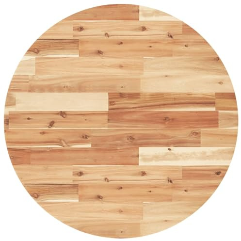 vidaXL Tischplatte Rund Ø70x4 cm Massivholz Akazie