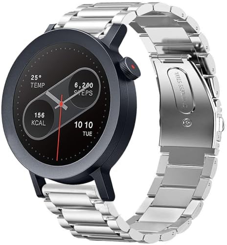 Blueshaweu 22mm Armband Kompatibel Mit CMF Watch 3 Pro – Smartwatch 1,43, Classic Edelstahl Uhrenarmband Kompatibel mit CMF Watch Pro 1, 2, 3 Pro Smartwatch (Silber)