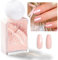 Modelones Nagellack 1 PCS Glitzer Rosa 15 ML, Nagellack Schnelltrocknend Langanhaltender Nagellack für DIY Salon Geschenk für Maniküre Salon