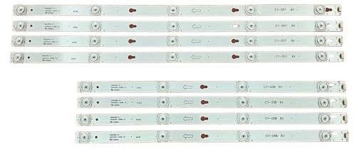 WHARGTSL Led-hintergrundbeleuchtung Streifen Bar Fit for Thomson 55UD6216 55UD6236 55UD6206 55UD6206W(40pcs for 5 TV)