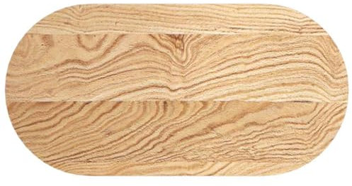 vidaXL Tischplatte 80x40x4 cm Massivholz Eiche Oval, Couchtischplatte, Ersatztischplatte, Holztischplatte, Beistelltischplatte, Eichentischplatte