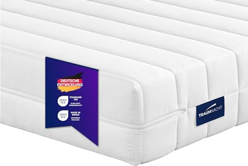 Traumnacht Easy Comfort Rollmatratze Öko-Tex Zertifiziert, Härtegrad 4 (fest), 90 x 200 cm, Höhe 11 cm, produziert nach deutschem Qualitätsstandard