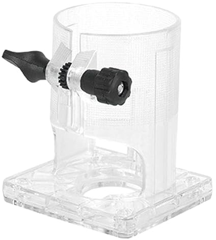 Router - Base de plástico transparente ajustable, cubierta protectora para máquina de corte de carpintería