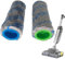 XEDLAMP For Karcher, for Repl Roller Set BR 30/1 FC3 FC3D FC5 FC7 Paquete de 2 4.030-088.0 Uso en seco y húmedo Paños de fregona Almohadilla Limpieza de pisos almohadilla de trapeador para robot aspir
