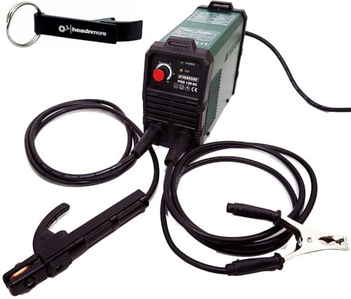 HEADNMORE® Bundle - 1 saldatrice a inverter Parkside® PISG 120 D5, 120 A + 1 portachiavi HEADNMORE®
