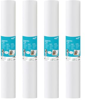 Handelskönig 4x Renoviervlies 130 g/m² Projekt-Vlies 0,75 x 25 m = 18,75 m² Glattvlies vorpigmentiert, Anwenderoptimierte Haptik, individuell überstreichbar - insg. 75 m²