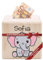 DEschenk Spardose personalisiert aus Holz – Spardose Kinder personalisiert, Sparschwein Baby als Geschenkidee, perfekte Kinderzimmer Dekoration für Jungen und Mädchen (Elefant)