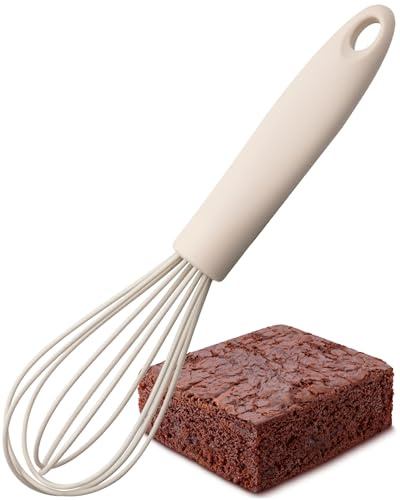 Taylors Eye Witness Large Oyster Silicone Whipping Whisk - Dishwasher Safe. Sturdy Build, Non-Scratch Balloon Head. Easy Clean. Odour, Stain, Heat Resistant(260°C/500°F) 5 Year Guarantee