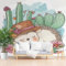 Cartoon Tiere Igel 3D Tapete für Schlafzimmer, Wohnzimmer, Lounge, TV-Hintergrund, Flur Anime Kaktus Blumen Fototapete Kinderzimmer Wohnzimmer Mural Wand Dekora 300 x 210 cm