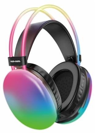supershock RGB Wireless Headset with Horn Speaker, 40mm Driver & Mic for Gaming/Music