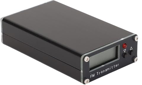 Elprico 0,5-W-FM-Sender mit Großer Reichweite, LCD und 3,5-mm-Audiokabel, 76 Bis 108 MHz FM-Rundfunksender Zum Fahren Im Film, auf Dem Parkplatz, zu Hause, in der Bibliothek, bei
