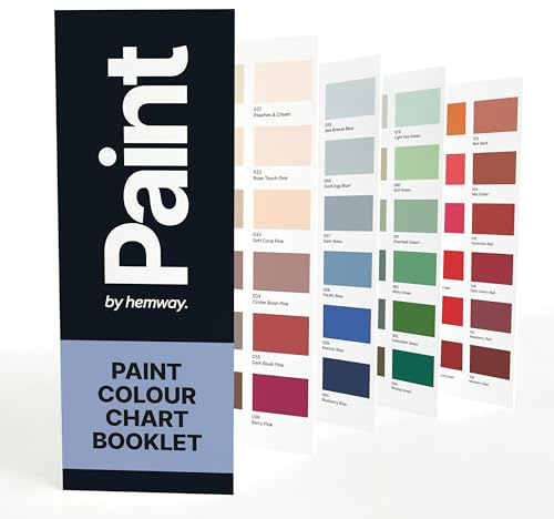 Hemway Chalk Based Furniture Paint Booklet, 118 Colours Collection | for Chalk Based Paint, Colour Chart for Furniture & Walls