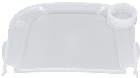FTVOGUE Baby Dining Tray, PP Portable Feeding Tray for Fast Table Chair, Non Slip Surface Spill Collector Dishwasher Safe, 15.7 X 11 X 1.4 in for Toddlers At Home Travel Restaurant