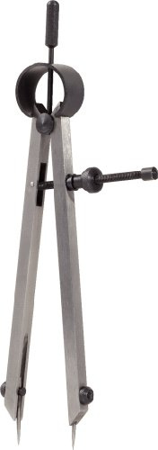 KS Tools 300.0433 Präzisions-Feder-Spitzzirkel mit auswechselbaren Spitzen, 285mm