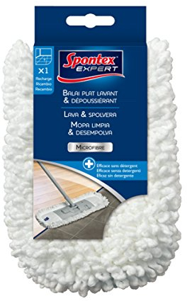 Spontex Essuie-glace plat sec et humide – La raclette universelle pour dépoussiérer ou nettoyer avec un chiffon humide.