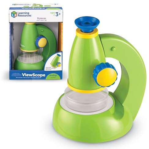 Learning Resources Primary Science Viewscope - 3 Pieces, Ages 3+ Microscope for Kids, Beginner Microscope
