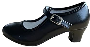 La Señorita Flamenco scarpe sevillane principessa nero bambini o le donne