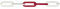 Kunststoffkette Absperrkette rot-weiss 8 mm x 25 m