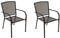 DEGAMO Gartensessel Classic stapelbar, Metall/Streckmetall Farbe anthrazit, 2 Stück, Outdoor