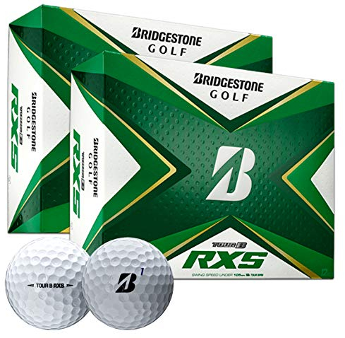 PlayBetter Bridgestone Tour B RXS Golfbälle (zwei Dutzend) | Multipacks | REACTIV Cover Technologie | Weicheres Gefühl und maximaler Greenside Spin