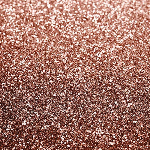 Textured Sparkle Rose Gold Glitter Wallpaper by YöL