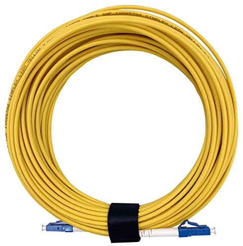 Elfcam® - Cable de fibra óptica LC/UPC a LC/UPC Simplex Monomodo 9/125μm, cable óptico LSZH (1M)