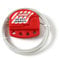 POFET Red Lockout Tagout Cable Lock. Adjustable Steel Vinyl Coated Cable Lockout for Lock Out Tag Out Applications. Works with Safety Loto Locks
