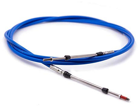 Nautika Schaltzug Gaszug 1,00 m - 8,00 m wählbar, Bowdenzug Außenborder Schaltung Boot Motorboot Gasbowdenzug Bootsmotor Schaltseil Steuerkabel Schaltkabel Größe 2,50m