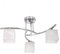 Light-Home Canis Deckenbeleuchtung Lampen Deckenlampen - Deckenlampe Industrial für Wohnzimmer Schlafzimmer und Esszimmer - Pendelleuchte Glas mit Metall 3-Flammig - Chrom