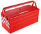 WORKPRO Metall-Werkzeugkasten, 45,7 cm, freitragender faltbar, rot, 3-lagig, 5-fach Multifunktionswerkzeug-Organizer, Rot