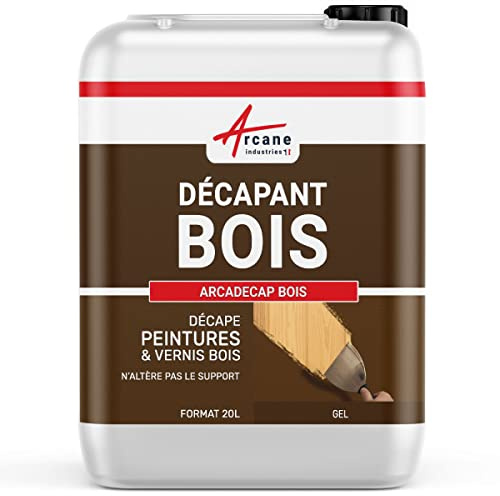 Décapant Bois Gel pour Peinture, Vernis et Lasure - ARCADECAP BOIS 20 L
