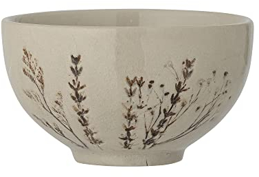 Bloomingville Bea Schale aus Steingut in der Farbe Natur, 11,5x6,5 cm, 300ml, 82055063