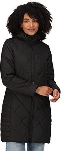 Regatta Womens Fritha II Insulated Parka Jacket - Black - 12