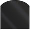LANZZAS Bodenplatte Segmentbogen - 1000 x 1200 mm - Farbe: schwarz | Funkenschutzplatte aus Metall