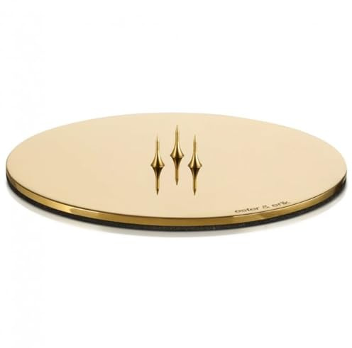 ester & erik Candle Plate medium, 1 Stück, Gold, Shiny