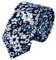 HOULIFE Herren Blumen Krawatten - Dünne Herrenkrawatte, Skinny Herren Krawatte Schmale Krawatte 6cm, Baumwoll Krawatten für den Täglichen Gebrauch In der Hochzeit, Party (Dunkelblau, 1Stk)