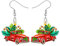 LONYOO Niedliche Weihnachten Truck Ohrringe baumeln Charms Weihnachten Schmuck für Frauen Mädchen Festival Geschenke (Mehrfarbig)