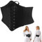 LJFEA Ceinture Corset pour Femme Cuir Corset à Lacets Ceinture Élastique Ceinture Rétro Cinch