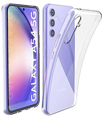 N NEWTOP Custodia Cover Compatibile con SAMSUNG GALAXY A54 5G, Morbido TPU CLEAR Gel Silicone Anti Graffio Trasparente Slim Sottile Flessibile Case Guscio Posteriore Proteggi