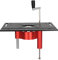 Router Lift System Kit, Router Table Insert Plate with Router Lift, Rings and Screws, Mounting Base Plate for Woodworking (Black)