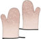 Heat Resistant Oven Gloves Sets Of 2 - Rose Gold Wallpaper Printed Kitchen Non-Slip Microwave Oven Mitts 1 Pair For Baking Cooking Bbq