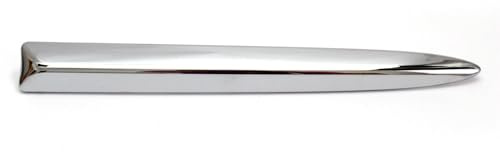 Bohaner 735455041 Pare-chocs avant supérieur chromé Baguette chromée Emblème côté gauche pour Fiat 500 2007-2015