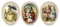Nestler 3er Set Ostereier zum Befüllen Handgemachte Eier aus Pappe Verschiedene Größen Serie - Familie Hase - Liebevolles Ostergeschenk Osterei (12 cm)