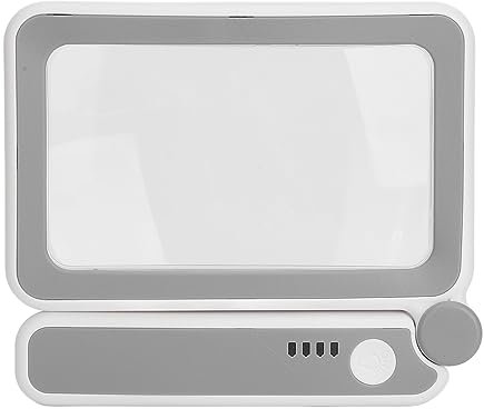 Leselupe für Senioren, Lupe, 4-fache Tragbare Leselupe mit 10 LEDs Entlastet die Augen Beim Lesen, Faltbare Leselupe, 4-fache Tragbare Leselupe mit 10